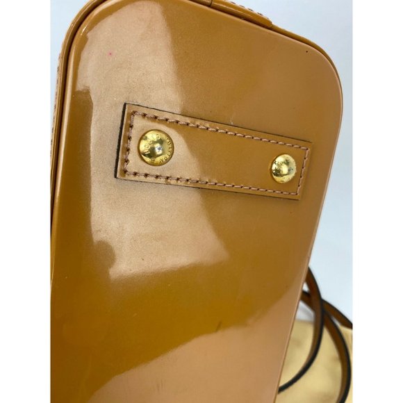 LOUIS VUITTON Alma BB Monogram Vernis Rose Velours  Hand Shoulder Bag - Picture 7 of 12